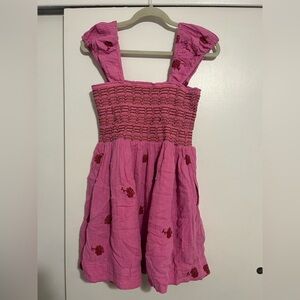 Free People Tory Embroidered Mini Dress Color: Island Flower Size M